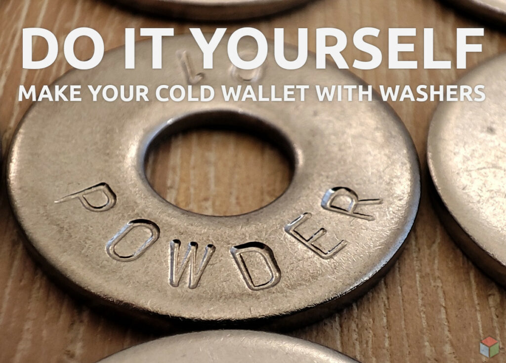 DIY Make your cold wallet with washers